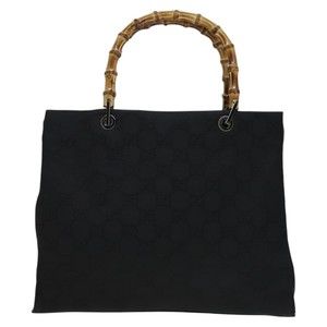 Gucci Bamboo Black Synthetic tote